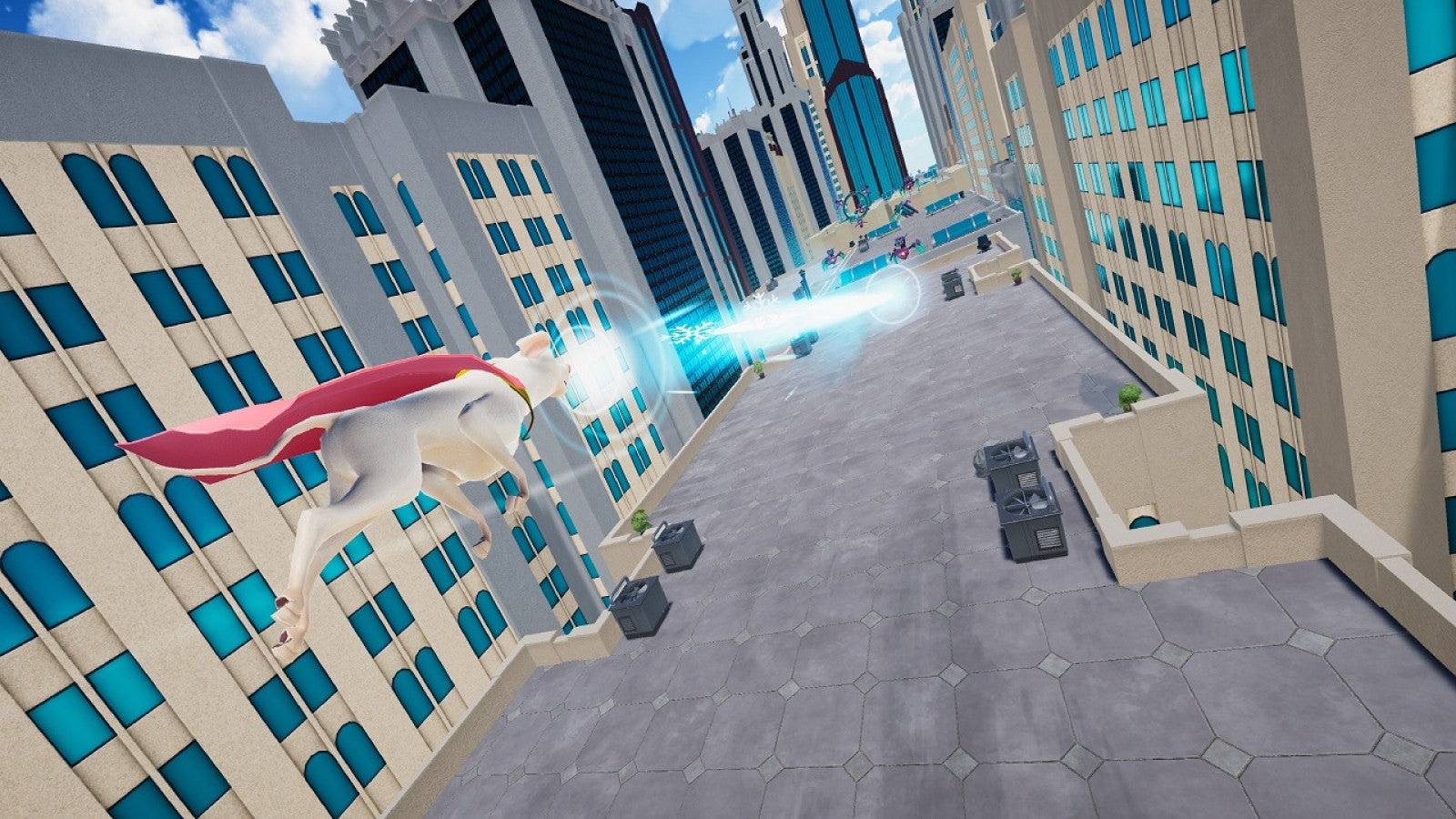 The DC League of Super-Pets Adventures of Krypto and Ace Nintendo Switch action-adventure game featuring co-op gameplay for Superman's dog and Batman's canine gameplay screenshot