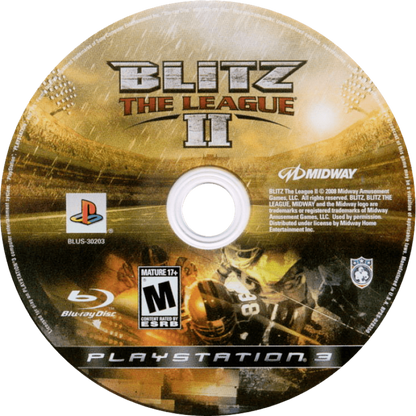 Blitz: The League II disc for PlayStation 3 (PS3) video game