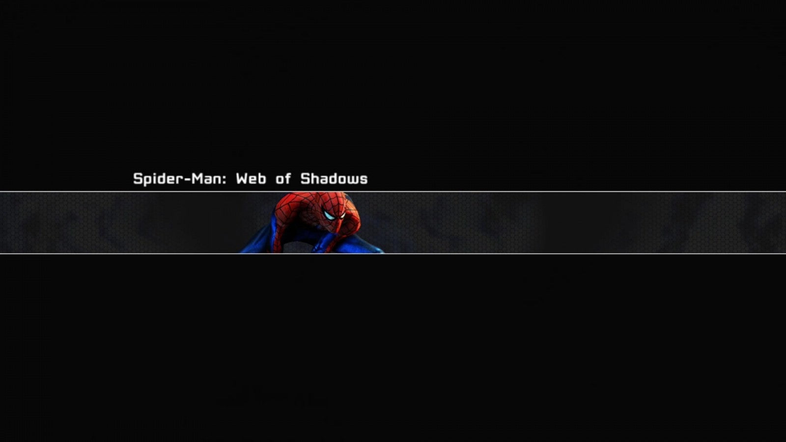 Spider-Man: Web of Shadows start page for Xbox 360 (X360) action-adventure superhero video game