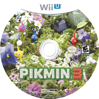 Pikmin 3 disc cover art for Nintendo Wii U (WiiU) video game