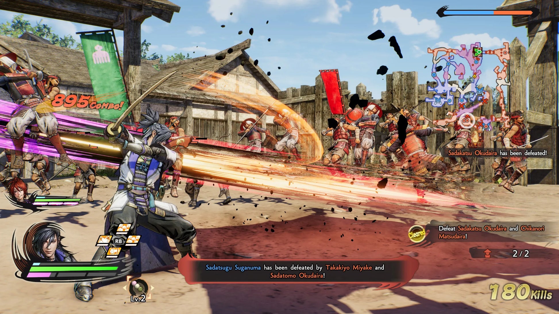 Samurai Warriors 5 for PlayStation 4 (PS4) at Gamers INC, featuring a bold reimagining of the series with stylized ink-brush visuals, exhilarating 1-vs-1000 battles, and a refreshed story centered on Nobunaga Oda and Mitsuhide Akechi during Japan’s Sengoku era gameplay screenshot