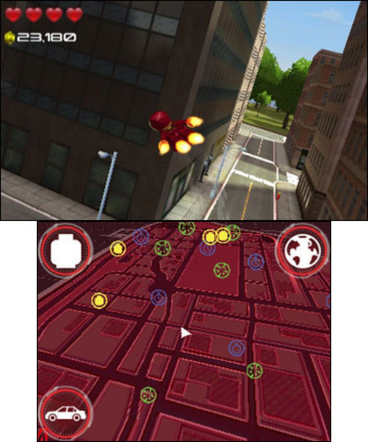 LEGO Marvel's Avengers Nintendo 3DS video game featuring action adventure gameplay Marvel superhero characters LEGO style environments puzzle solving combat challenges character abilities and classic Nintendo 3DS gameplay retro video game collection collectible gaming appeal gameplay
