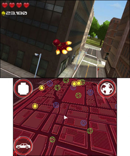 LEGO Marvel's Avengers Nintendo 3DS video game featuring action adventure gameplay Marvel superhero characters LEGO style environments puzzle solving combat challenges character abilities and classic Nintendo 3DS gameplay retro video game collection collectible gaming appeal gameplay