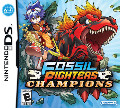 Fossil Fighters: Champions cover art for Nintendo DS (DS) dinosaur RPG adventure video game