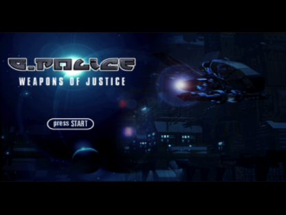 G-Police: Weapons of Justice retro sci-fi flight combat action game for PlayStation 1 (PS1) title screen