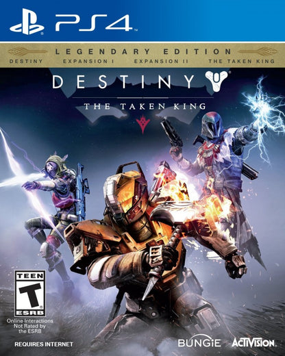 Destiny: The Taken King [Legendary Edition] – PlayStation 4 (PS4) video game cover image, online multiplayer shooter by Bungie