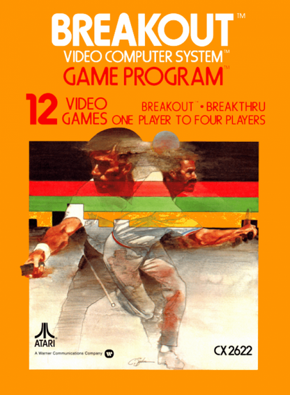 Breakout cover art for Atari 2600 (2600) video game