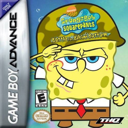 SpongeBob SquarePants: Battle for Bikini Bottom cover art for Game Boy Advance (GBA) video game