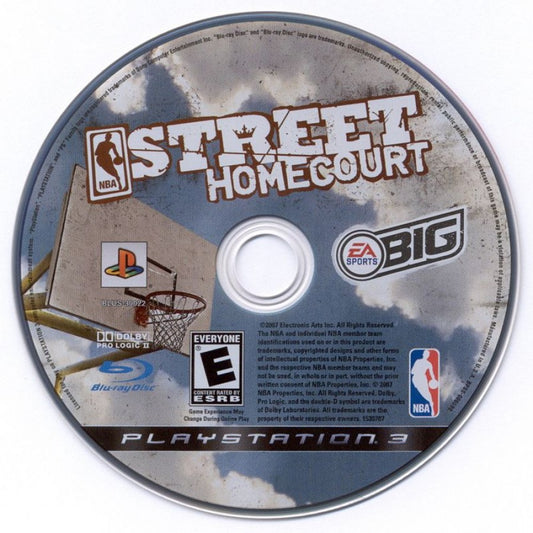 NBA Street: Homecourt for PlayStation 3 arcade basketball game EA Sports BIG featuring NBA legends trick moves street courts multiplayer modes over the top gameplay disc 