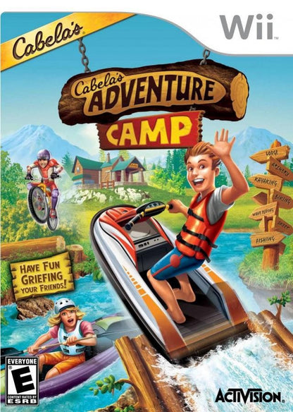Cabela's Adventure Camp cover art for Nintendo Wii (Wii) video game