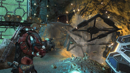 Fracture PlayStation 3 PS3 retro video game third person shooter featuring futuristic combat terrain deformation mechanics explosive weapons challenging missions sci fi action gameplay strategic environmental destruction PlayStation 3 gaming experience collectible game collection appeal gameplay
