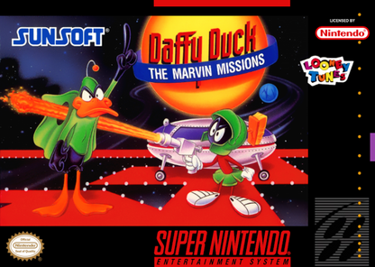 Daffy Duck: Marvin Missions cover art for Super Nintendo Entertainment System (SNES) video game