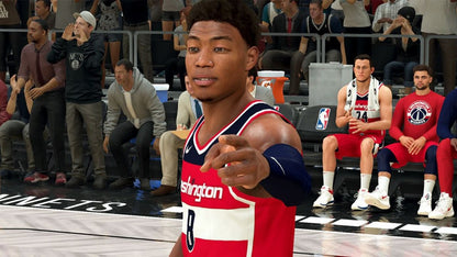 NBA 2K22 Nintendo Switch NS video game featuring basketball sports gameplay NBA teams and players realistic basketball action career mode MyCAREER gameplay competitive matches team management and classic Nintendo Switch sports gaming gameplay