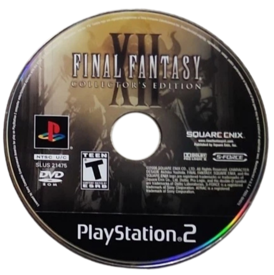 Final Fantasy XII [Collector's Edition] disc for PlayStation 2 (PS2) fantasy role-playing adventure video game