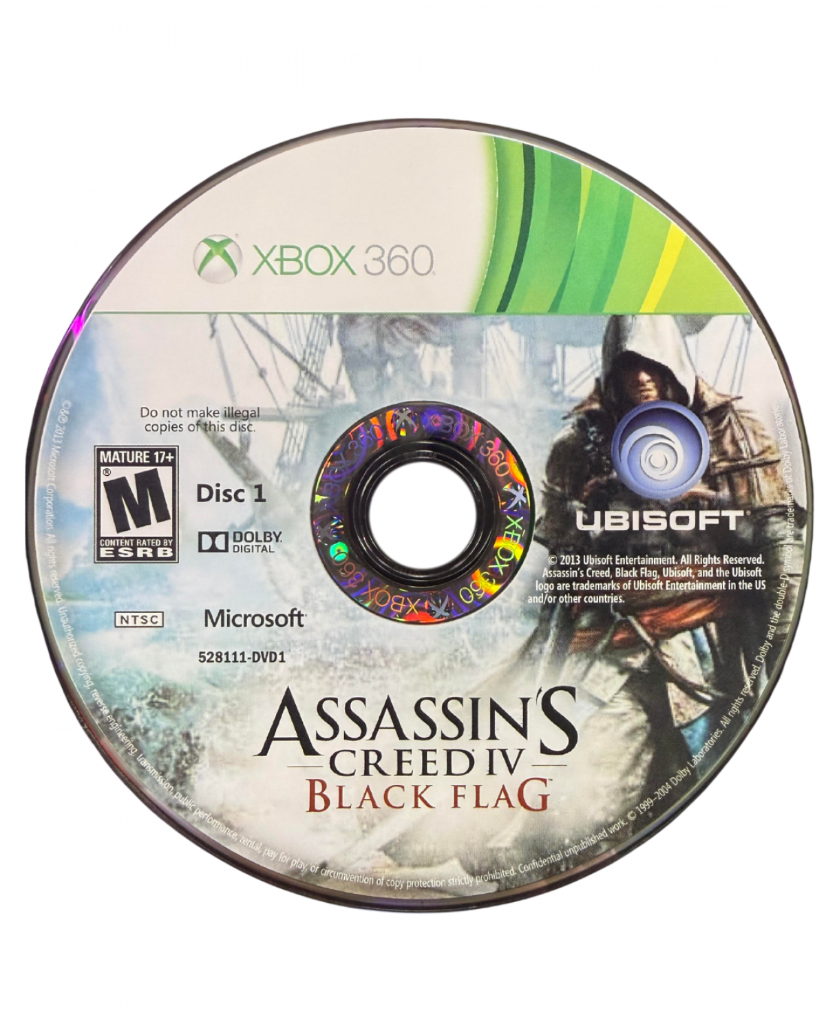 Assassin’s Creed IV Black Flag Walmart Edition for Xbox 360 open world action adventure video game featuring pirate-era naval combat stealth missions iconic historical storytelling and immersive Ubisoft franchise experience disc 1