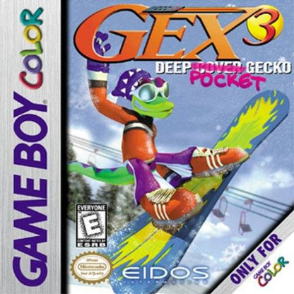 Gex 3 Deep Pocket Gecko cover art for Game Boy Color GBC video game