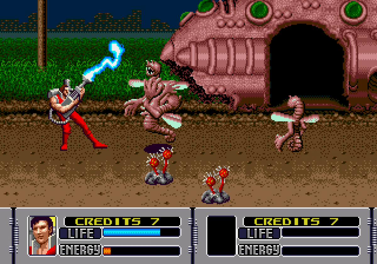 Alien Storm Sega Genesis GEN for retro video game enthusiasts featuring side scrolling beat em up gameplay sci fi alien battles cooperative multiplayer action arcade combat futuristic weapons and collectible gaming appeal gameplay 