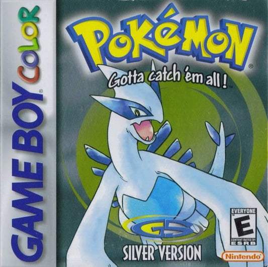 Pokemon Silver Version Nintendo Game Boy Color GBC for role playing adventure retro video game fans featuring monster collecting turn based battles Johto region exploration Pokémon training gym challenges legendary creatures classic handheld gaming collectible gaming appeal front cover art