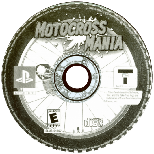 Motocross Mania disc for PlayStation 1 (PS1) video game