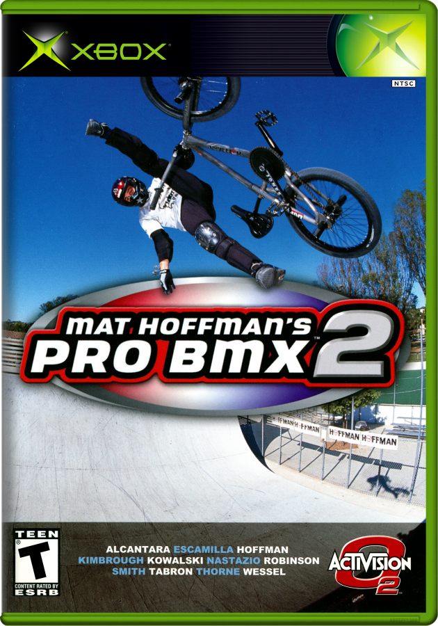 Matt Hoffmans Pro BMX 2 for Xbox (Xbox), cover art sports bmx video game.