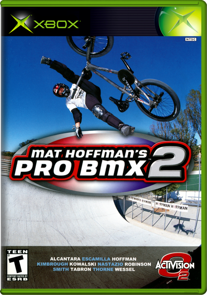 Matt Hoffmans Pro BMX 2 for Xbox (Xbox), cover art sports bmx video game.