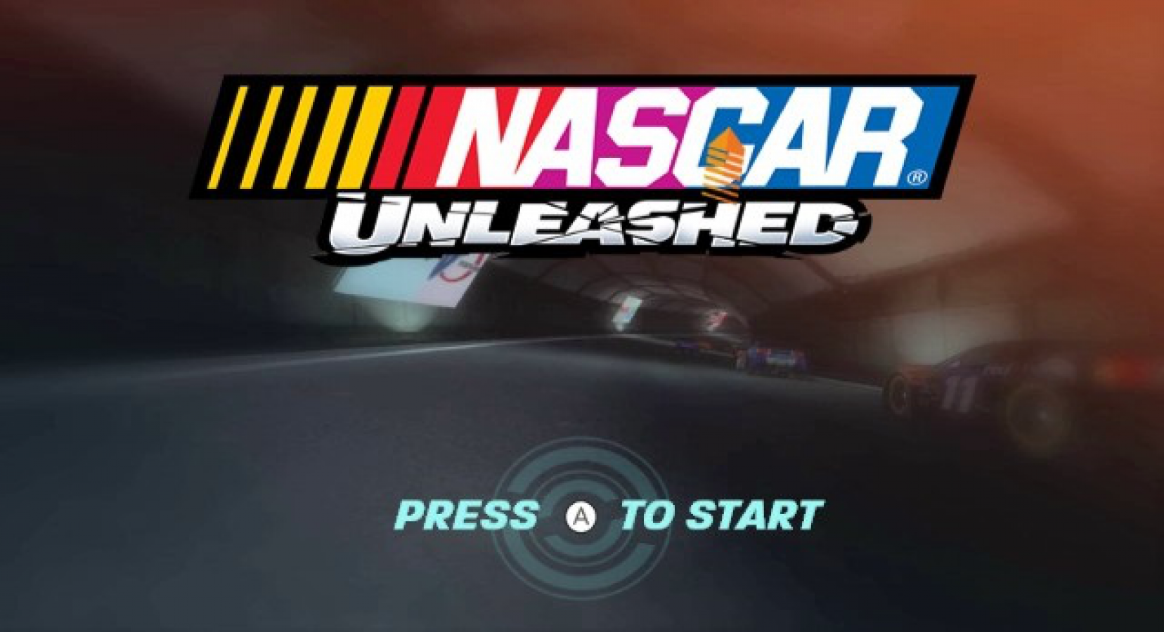 NASCAR Unleashed – Nintendo Wii (Wii) arcade stock car racing sports video game title screen