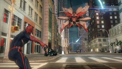 The Amazing Spider-Man PlayStation 3 PS3 video game, open-world action adventure, superhero gameplay, web-slinging combat, Marvel title gameplay