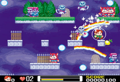 Nintendo DS gameplay for 'Rainbow Islands Revolution' 