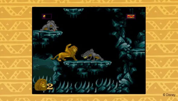 Disney Classic Games Aladdin and The Lion King PlayStation 4 PS4 retro game compilation bundle featuring 16-bit platformers definitive editions and bonus content gameplay screenshot