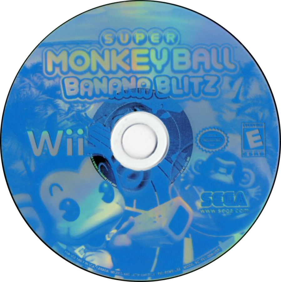 Super Monkey Ball: Banana Blitz – Nintendo Wii (Wii) arcade platformer puzzle action video game disc