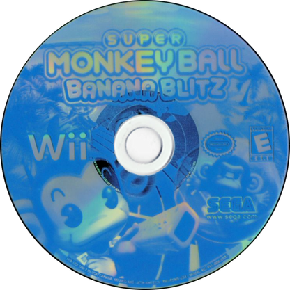 Super Monkey Ball: Banana Blitz – Nintendo Wii (Wii) arcade platformer puzzle action video game disc