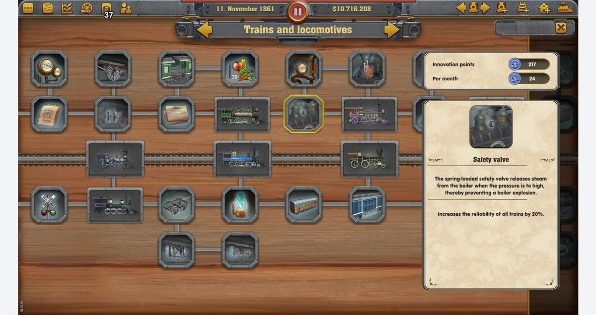 Railway Empire – Xbox One (XONE) gameplay for strategy and simulation video game