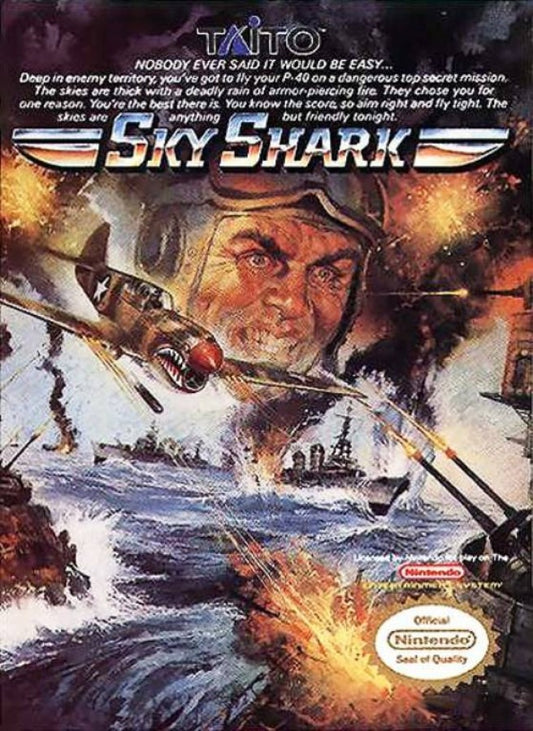 Sky Shark cover art for Nintendo Entertainment System (NES) video game