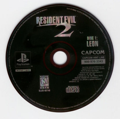 Resident Evil 2 Greatest Hits PlayStation 1 PS1 for survival horror retro video game fans featuring zombie outbreaks Raccoon City exploration intense action puzzle solving limited resources terrifying creatures cinematic gameplay collectible gaming appeal disc 1