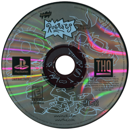 Rugrats: Search for Reptar disc for PlayStation 1 (PS1) family platformer video game
