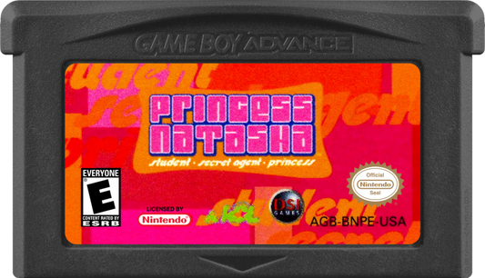 Princess Natasha: Student Secret Agent Princess game cartridge for Game Boy Advance (GBA) video game
