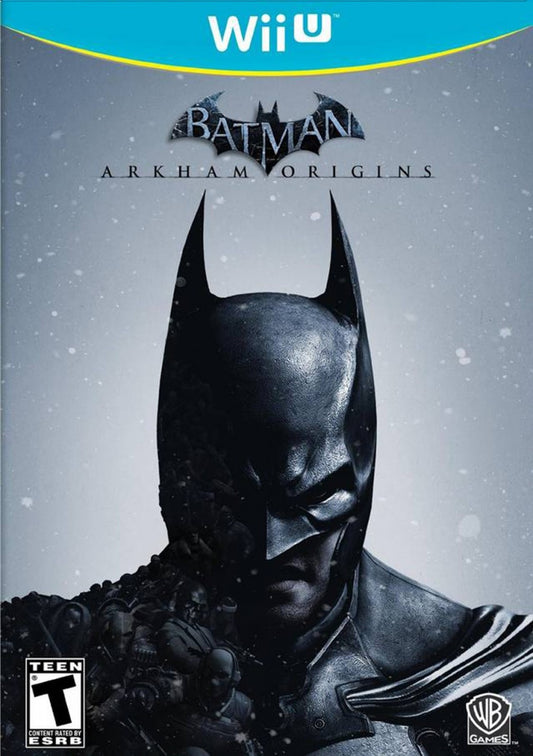 Batman Arkham Origins Nintendo Wii U for action adventure video game fans featuring open world Gotham City exploration stealth combat detective gameplay cinematic storytelling challenging boss battles iconic DC Comics characters immersive superhero adventure collectible gaming appeal Front cover art