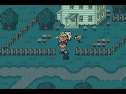 Mother 1+2 cartridge for the Game Boy Advance featuring classic turn based RPG gameplay combining EarthBound Beginnings and EarthBound with quirky humor modern setting and story driven adventure gameplay