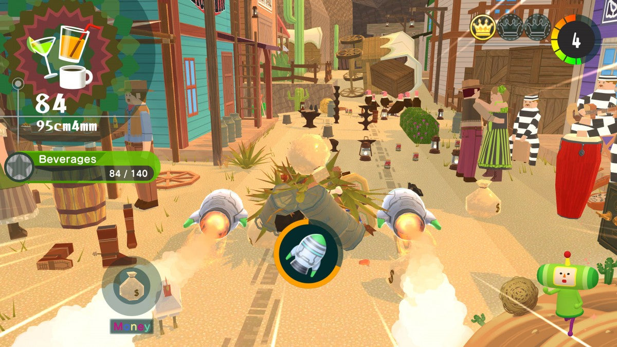 Once Upon A Katamari Nintendo Switch whimsical rolling puzzle adventure game fairy tale theme rolling up objects to restore stories creative gameplay King of All Cosmos colorful worlds gameplay
