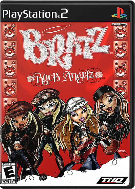 Bratz: Rock Angelz cover art for PlayStation 2 (PS2) video game