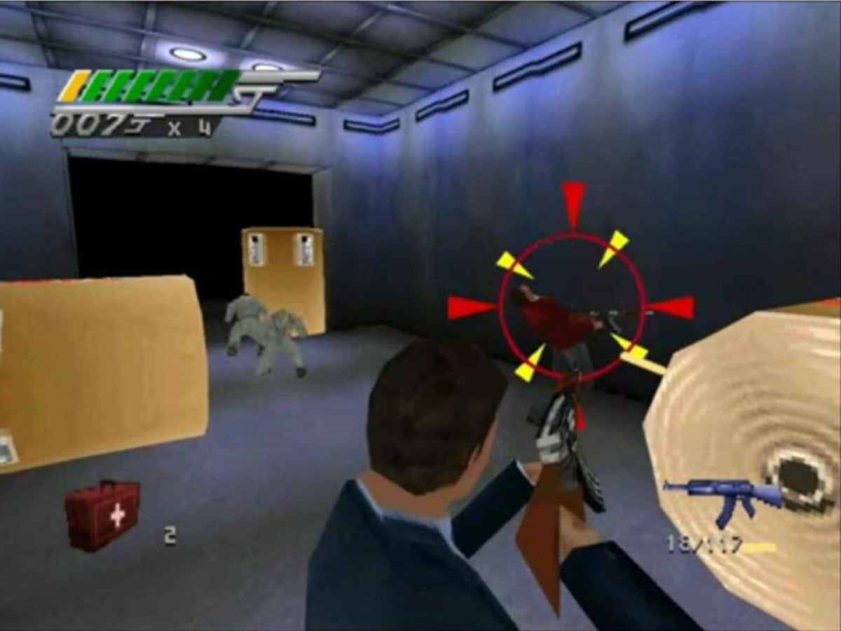 007: Tomorrow Never Dies — PlayStation 1 (PS1) is an action-adventure game based on the James Bond film featuring stealth, driving, and shooting gameplay