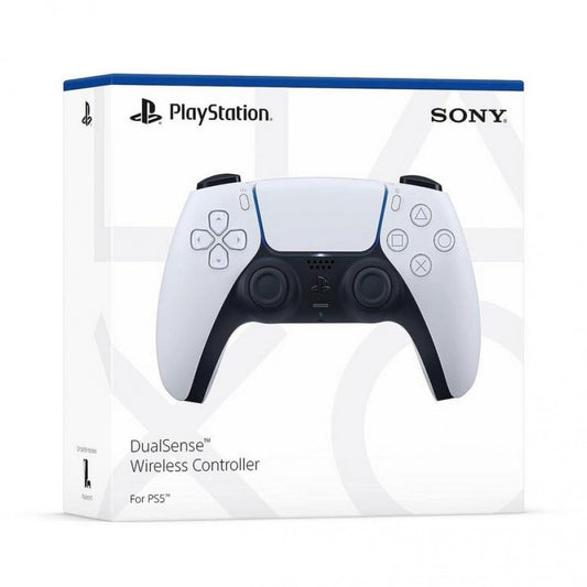 PlayStation 5 DualSense Wireless Controller new official white accessory immersive gaming haptic feedback adaptive triggers in box
