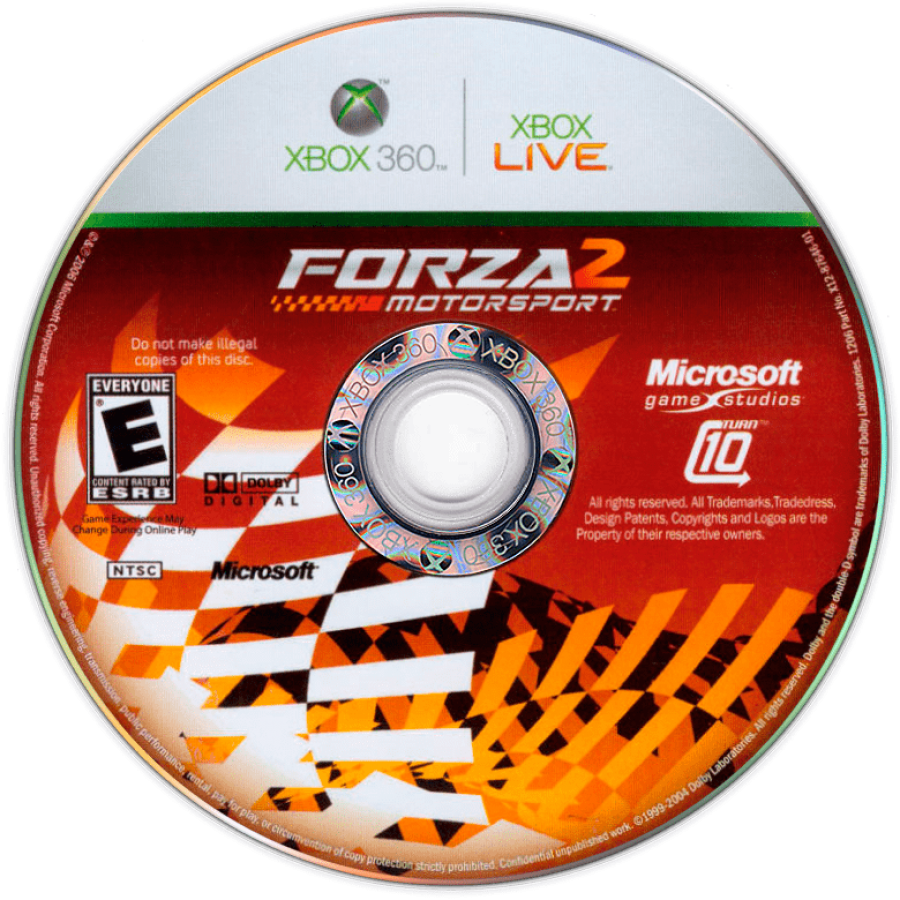 Forza Motorsport 2  disc cover art  for Xbox 360 video game