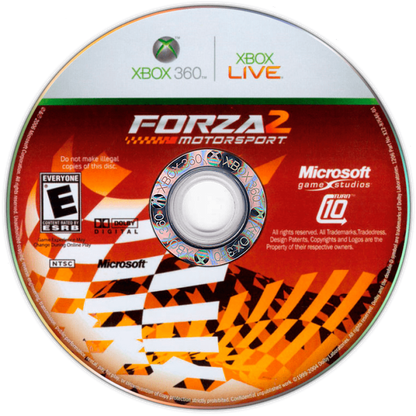 Forza Motorsport 2  disc cover art  for Xbox 360 video game