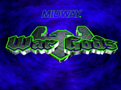 War Gods title screen for Nintendo 64 N64 video game