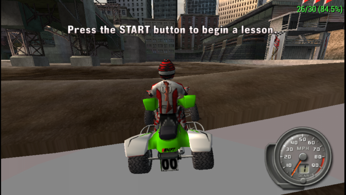ATV Offroad Fury: Blazin' Trails for PlayStation Portable off road racing game featuring ATV vehicles dirt tracks freestyle tricks career mode multiplayer racing gameplay
