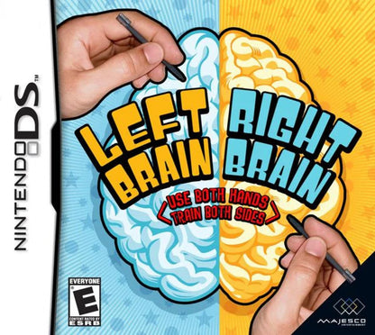 Left Brain Right Brain cover art for Nintendo DS (DS) brain training puzzle video game