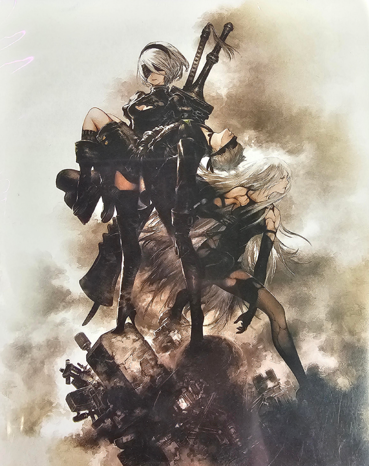NieR Automata Game of the YoRHa Edition PlayStation 4 PS4 for action role playing video game fans featuring fast paced combat android characters open world exploration machine enemies powerful weapons character upgrades multiple story routes cinematic storytelling and Game of the YoRHa Edition additional content collectible gaming appeal back cover art