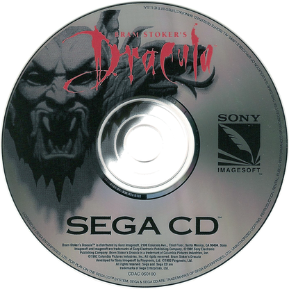 Mary Shelley’s Frankenstein and Bram Stoker’s Dracula Sega CD dual movie tie in collection interactive cinematic FMV adventure games gothic horror storytelling puzzle solving platforming action based on classic literature and film adaptations retro gaming Sega CD software video game title dracula disc