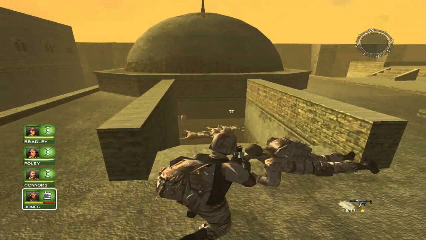 Conflict: Desert Storm for PlayStation 2 with tactical military combat and squad-based missions gameplay